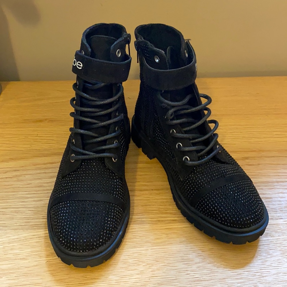 Bebe combat boots - black